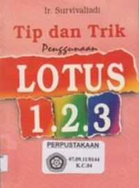 Image of Tips dan Triks Penggunaan Lotus 1.2.3