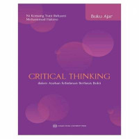 Image of Buku Ajar Critical Thinking dalam Asuhan Kebidanan Berbasis Bukti