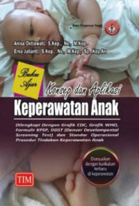 Buku Ajar Konsep dan Aplikasi Keperawatan Anak : Dilengkapi Dengan Grafik CDC, Grafik WHO, Formulir KPSP, DDST (Denver Developmental Screening Test) dan Standar Operasional Prosedur Tindakan Keperawatan Anak