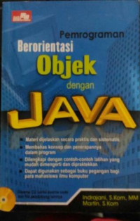 Image of Pemrograman Berorientasi Objek dengan JAVA