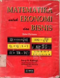 Image of Matematika untuk Ekonomi dan Bisnis