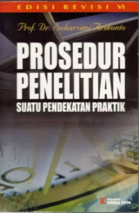 Image of Prosedur Penelitian Suatu Pendekatan Praktik