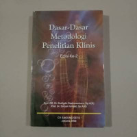 Dasar-dasar Metodologi Penelitian Klinis