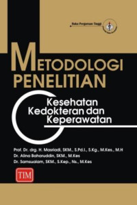 Image of Metodologi Penelitian Kesehatan Kedokteran dan Keperawatan