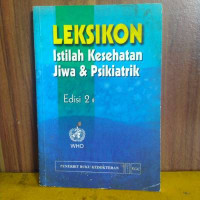 Image of Leksikon : Istilah Kesehatan Jiwa dan Psikiatrik