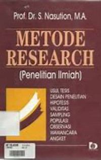 Image of Metode Research (Penelitian Ilmiah)