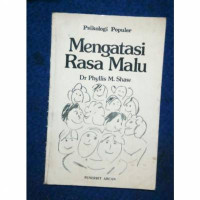 Mengatasi Rasa Malu