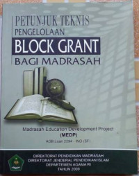 Image of Petunjuk teknis pengelolaan block grant bagi madrasah