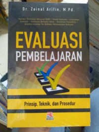 Image of Evaluasi Pembelajaran : Prinsip, Teknik, dan Prosedur.