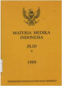 Materia Medika Indonesia Jilid V