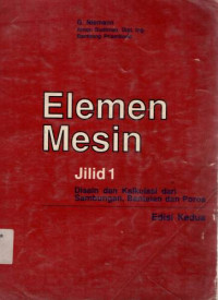 Image of Elemen Mesin  Jilid 1