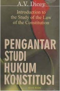 Image of Pengantar Study Hukum Konstitusi