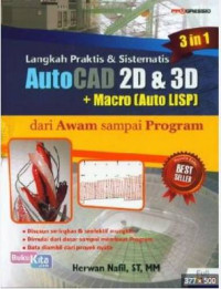 Image of Langkah Praktis & Sistematis AutoCAD 2D & 3D + Macro ( Auto LISP )