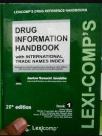 Drug Information Handbook With International Trade Names Index