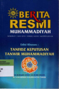 Image of Berita Resmi Muhammadiyah : Nomor 07/2010-2015/Syawal 1435 H/2014 M