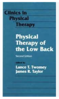 Image of Physical Therapy of Low Back Second Edition