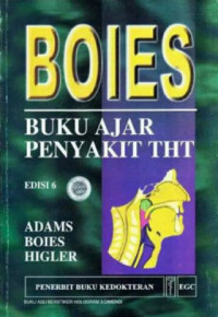 Image of BOIES : Buku ajar penyakit THT