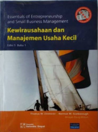 Essentials of entrepreneurship and small business management : Kewirausahaan dan Manajemen Usaha Kecil