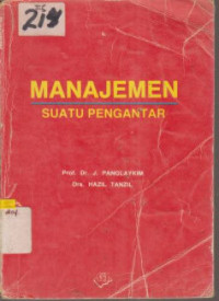 Image of Manajemen Suatu Pengantar