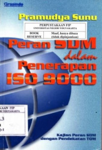 Image of Peran SDM dalam Penerapan ISO 9000